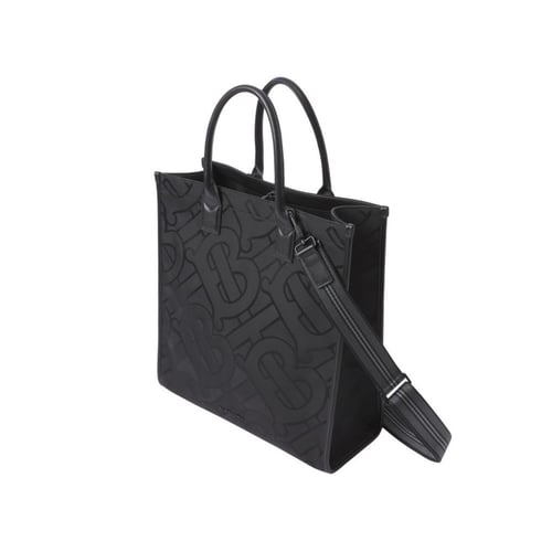 شنطة بيربري مونوغرام جاكار - أسود