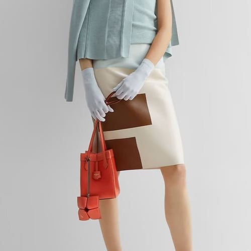 شنطة فندي أوريقامي ميني - برتقالي