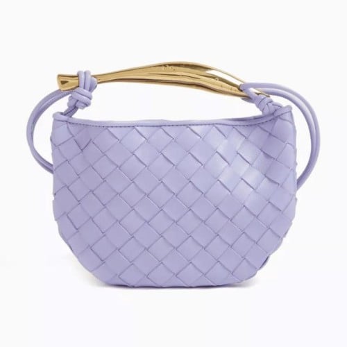 حقيبة ساردين ميني بيد علوية جلد مجدول من بوتيغا في...