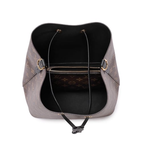 شنطة لويس فيتون نيونوي إم إم حروف - بني وأسود