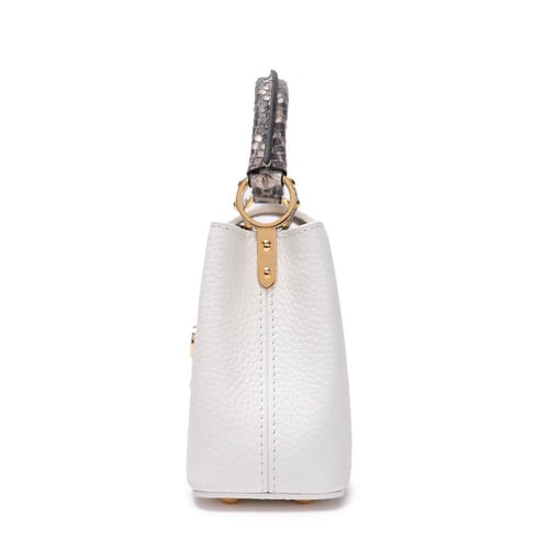 شنطة لويس فيتون كابوسين ميني 21 سم - أبيض