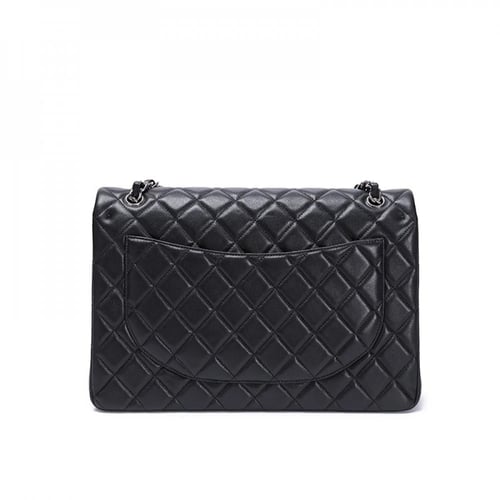 شنطة شانيل كلاسيك لامبسكن 33 سم - أسود وفضي