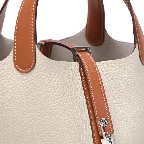 حقيبة هيرميس بيكوتين مقاس 18 هاردوير فضي