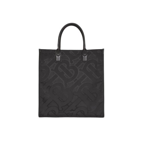 شنطة بيربري مونوغرام جاكار - أسود