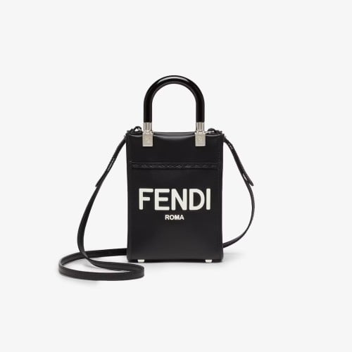 شنطة فندي صن شاين شوبر ميني - أسود