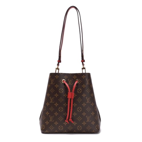 شنطة لويس فيتون نيونوي إم إم حروف - بني وأحمر