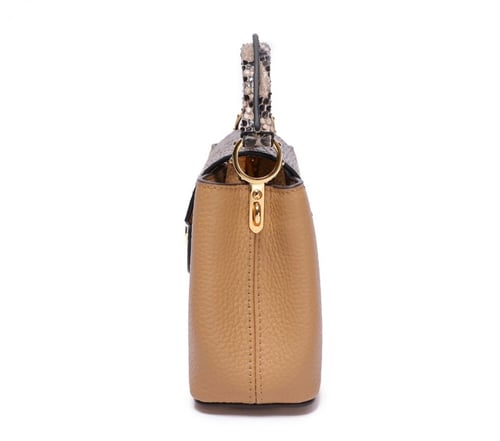 شنطة لويس فيتون كابوسين ميني 21 سم - لاتيه