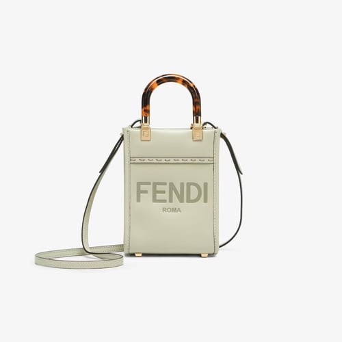 شنطة فندي صن شاين شوبر ميني - أخضر زيتوني