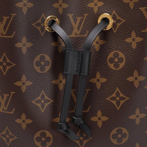 شنطة لويس فيتون نيونوي إم إم حروف - بني وأسود