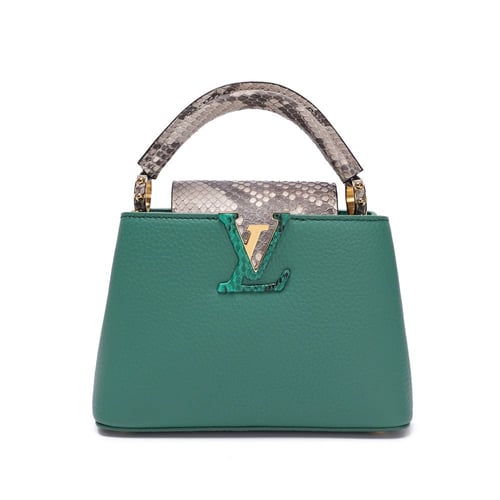 شنطة لويس فيتون كابوسين ميني 21 سم - أخضر