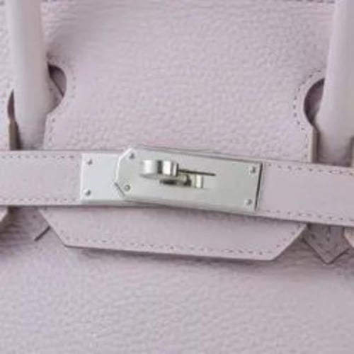 حقيبة هيرمس بيركن من جلد بمشبك فضي - موف