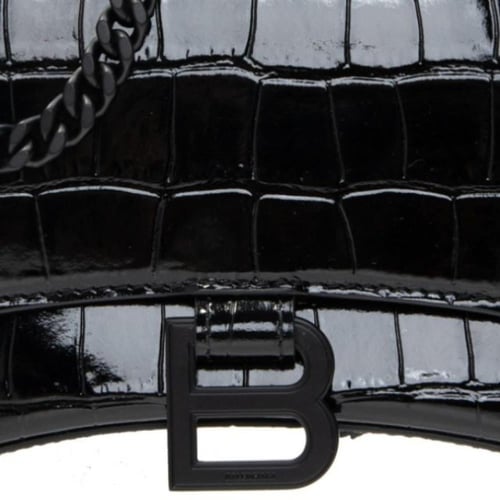 شنطة بالنسياقا نقش جلد التمساح سلسلة 23CM - أسود س...