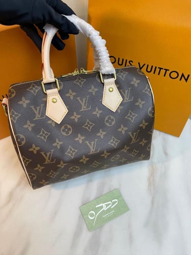 شنطة لويس فيتون سبيدي 25 - بني وبيج