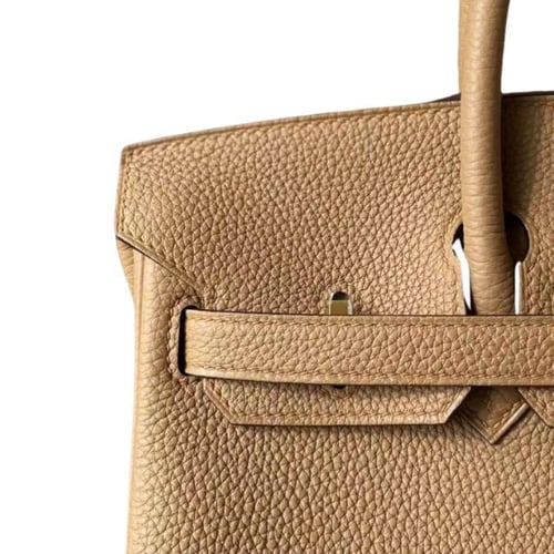 حقيبة بيركن هيرميس ترينش جلد بمعدن مطلي بالذهب - ب...