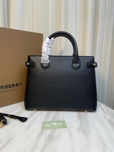حقيبة توت بانر من بيربري - أسود