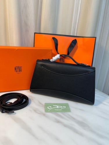 حقيبة كلاتش غابرييل 26 سم من موينات سوداء