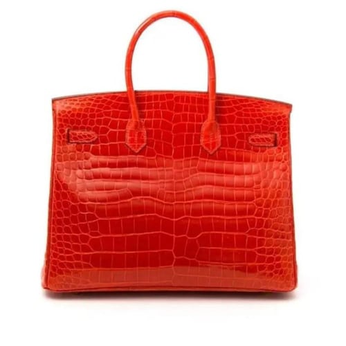 حقيبة بيركين بطبعة جلد التمساح اللامع من هيرميس -...