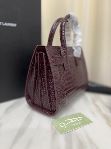 شنطة سان لوران ساك دو جور نقشة تمساح نانو