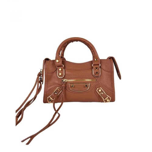 شنطة بالنسياقا كلاسيك سيتي ميني (هادروير ذهبي)