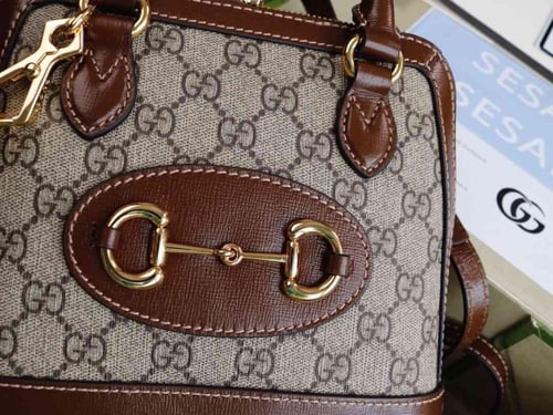 حقيبة 1955 ميني بيد علوية وحلية لجام الحصان من قوت...