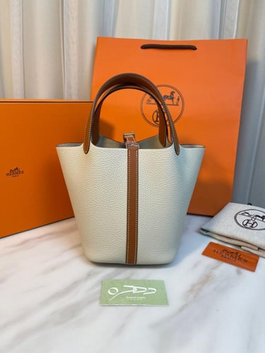 حقيبة هيرميس بيكوتين لوك 18 - بيج مع بني