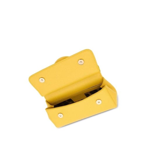 شنطة سيسيلي جلد صغيرة أصفر 18 ميني