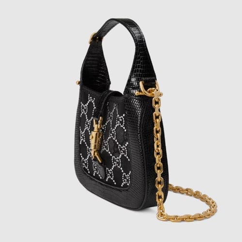 حقيبة جاكي 1961 صغيرة الحجم مصنوعة من الكريستال بن...