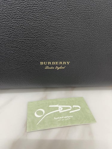 حقيبة توت بانر من بيربري - أسود