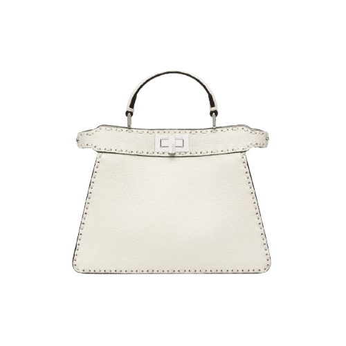 شنطة فندي بيكابو سلريا درزات سمول - أبيض