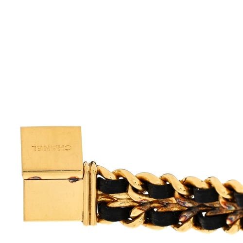 ساعة كوارتز Premiere من شانيل بسوار جلدي ومعدني مط...