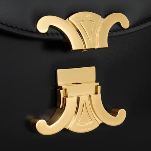 حقيبة سيلين كلير من الجلد اللامع