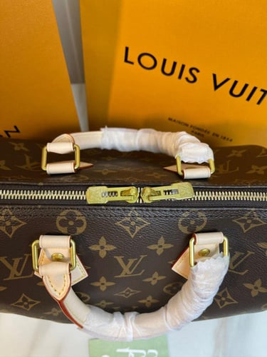 شنطة لويس فيتون سبيدي 25 - بني وبيج