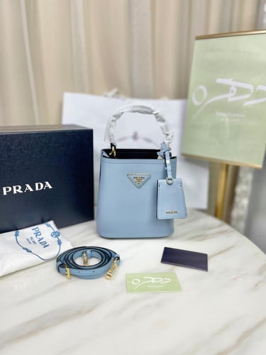 شنطة برادا بانيير سافيانو سمول - سماوي