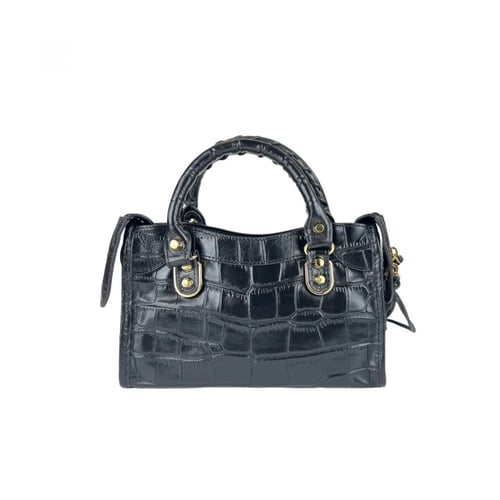 شنطة بالنسياقا كلاسيك سيتي ميني بنقشة جلد التمساح