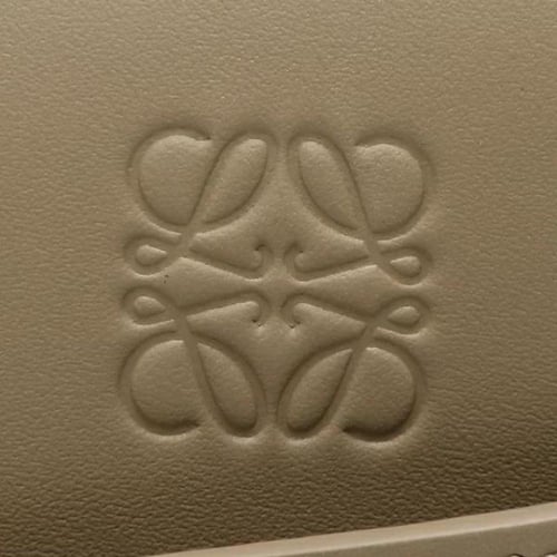 حقيبة جلدية بعقدة مزدوجة صغيرة من لويفي - رمادي