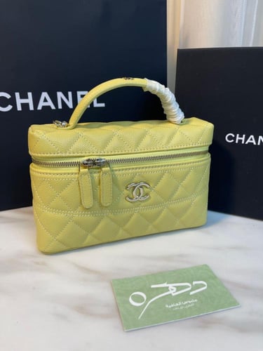 حقيبة شانيل 19.5 سم مستطيلة بشعار CC