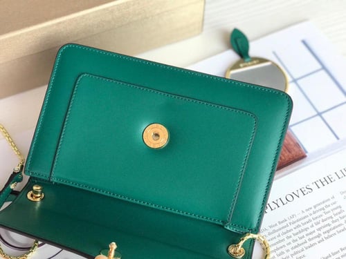 حقيبة كتف سيربنتي فوريفر 22 سم من بولغاري - أخضر