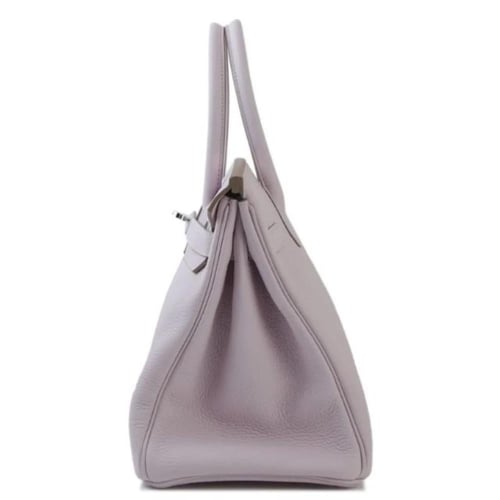 حقيبة هيرمس بيركن من جلد بمشبك فضي - موف