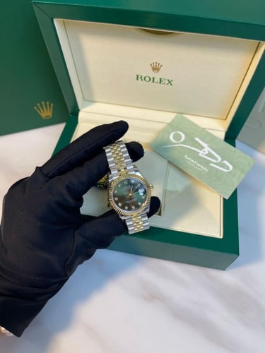 ساعة ديت جست 31mm من رولكس - أخضر زيتوني