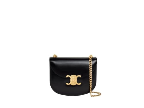 حقيبة سيلين كلير من الجلد اللامع