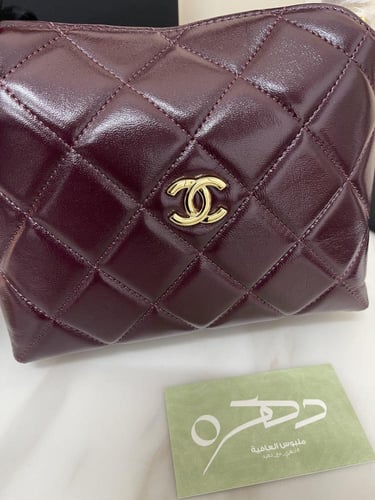 حقيبة شانيل بيد مقاس 18.5 سم - عودي