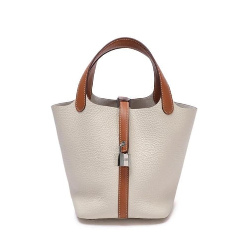 حقيبة هيرميس بيكوتين مقاس 18 هاردوير فضي