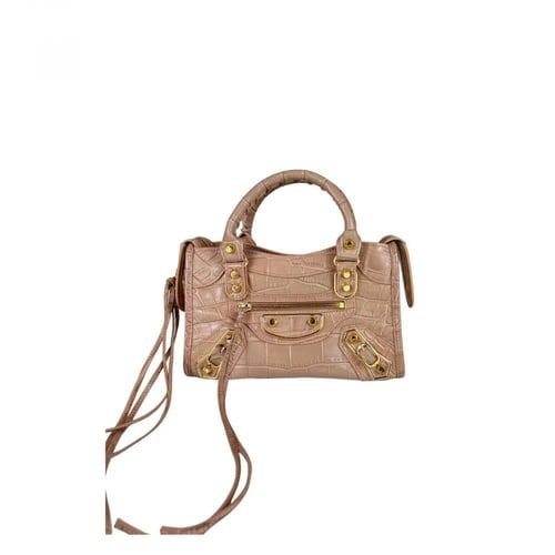 شنطة بالنسياقا كلاسيك سيتي ميني بنقشة جلد التمساح