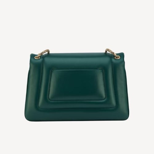 حقيبة كتف سيربنتي ريفرس من بولغاري - أخضر زمردي