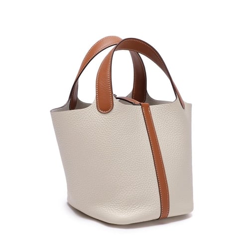 حقيبة هيرميس بيكوتين مقاس 18 هاردوير فضي