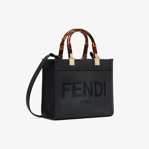 شنطة فندي صن شاين شوبر سمول - أسود