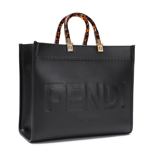 شنطة فندي صن شاين ميديم - أسود