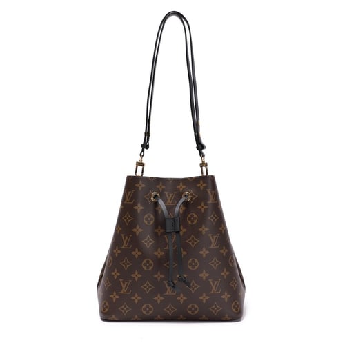 شنطة لويس فيتون نيونوي إم إم حروف - بني وأسود