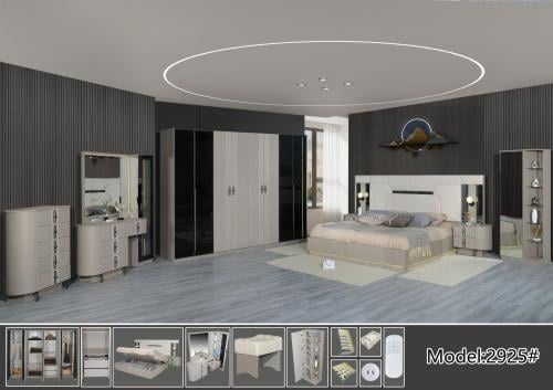 غرفة نوم صيني 8 قطع موديل : 2925