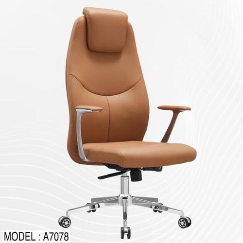 كرسي جلد فخم دوار موديل : 7078